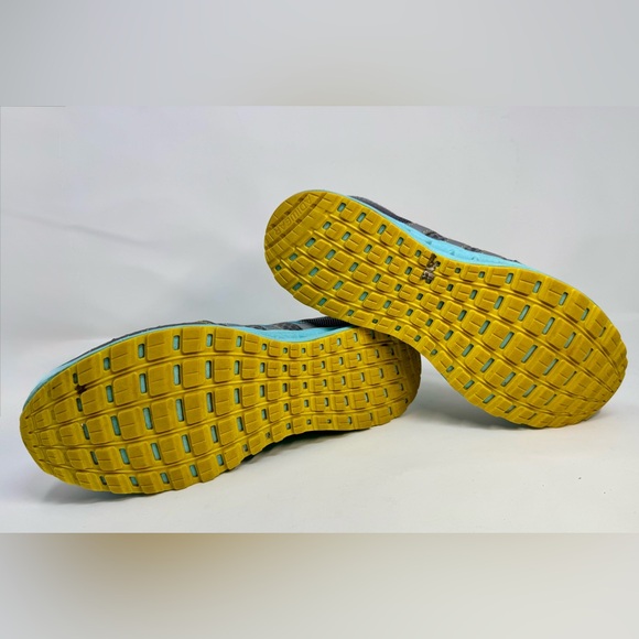 Adidas Falcon Elite 2 Gray and Aqua Sneakers with Yellow Accents - Picture 7 of 8